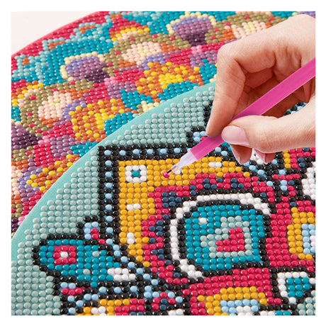 Kreativt håndværksgruppe diamantmaleri mandala lærred ø30cm