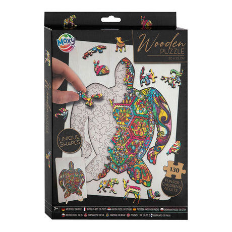 Creative Craft Group Wood Jigsaw Puzzle Turtle, 130 ..