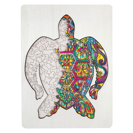 Creative Craft Group Wood Jigsaw Puzzle Turtle, 130 ..