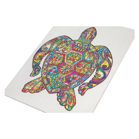Creative Craft Group Wood Jigsaw Puzzle Turtle, 130 ..