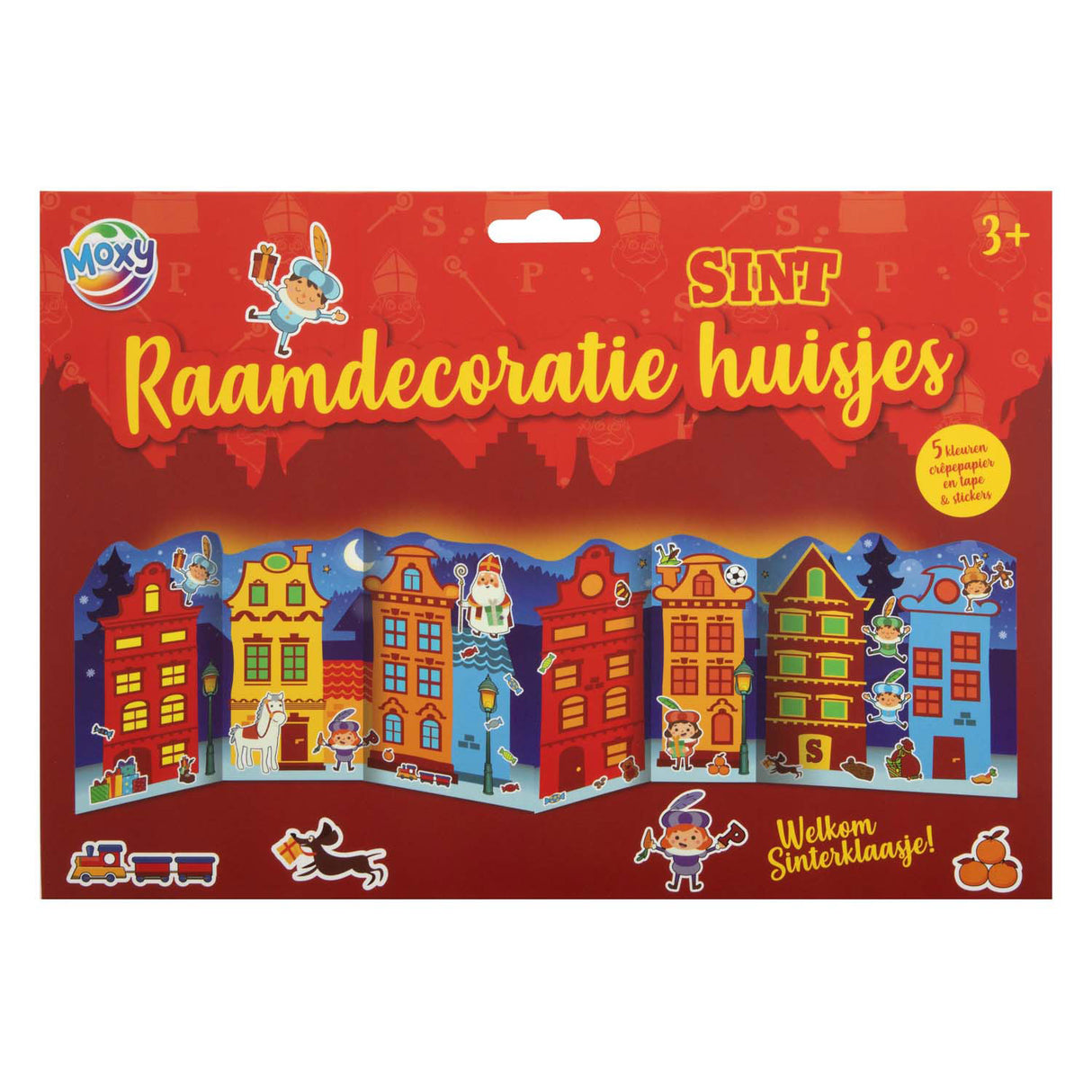Kreativ håndværk gruppe helgen vindue dekoration huse