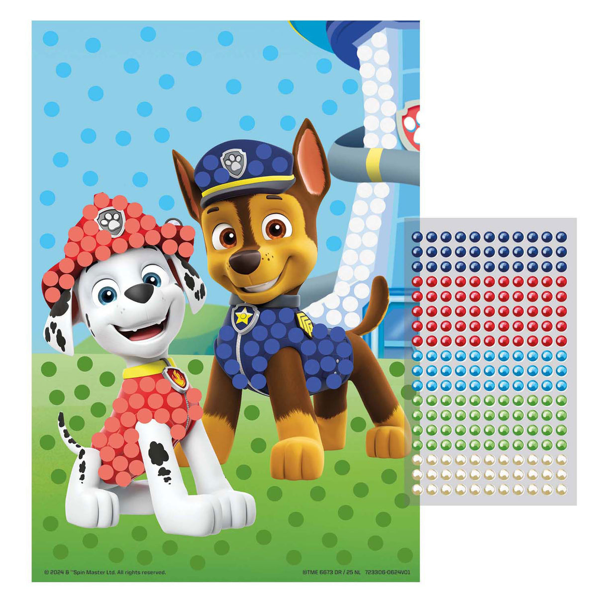 Moxy paw patrol perle kunst - a5 størrelse