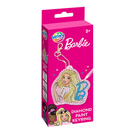 Kreativ håndværksgruppe lav din egen diamantmaling nøglering barbie