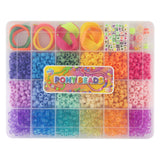 Creative craft gruppe pony perler tilbehør i opbevaringsæske, 18 farver