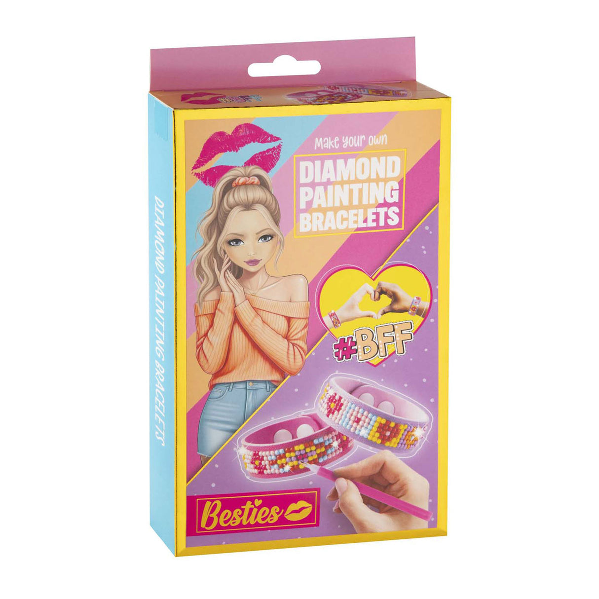 Kreativ håndværksgruppe besties diamantmalerarmbånd, 2 stk.