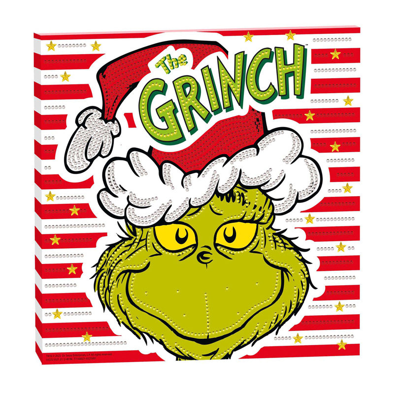 Kreativ håndværk gruppe diamant maleri lærred grinch - 30x30cm