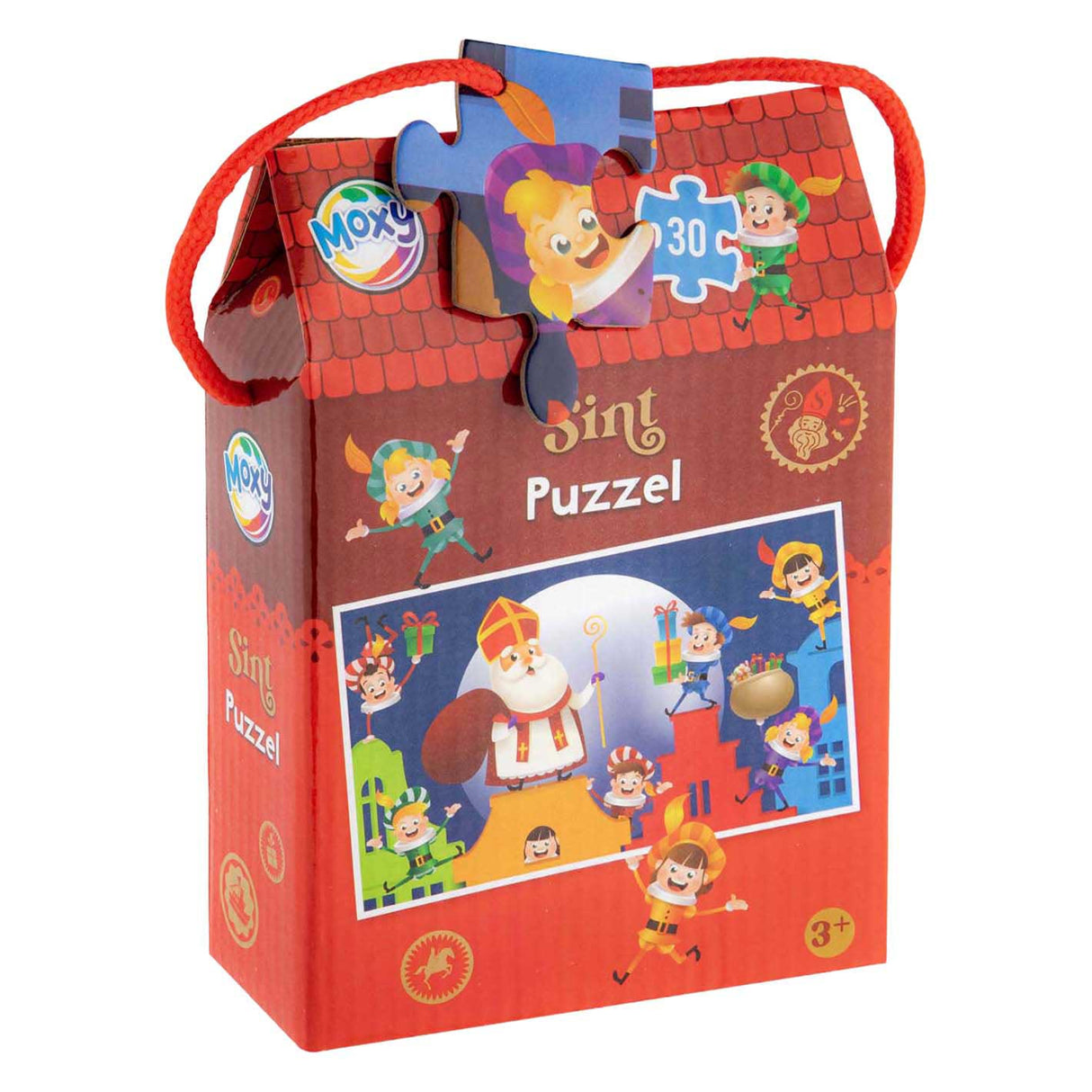 Kreativ håndværksgruppe Sinterklaas puslespil i æske - 30 stk.