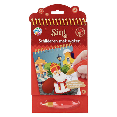 Kreativ håndværksgruppemaler Sinterklaas med vand