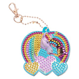 Moxy unicorn academy diamantmaleri nøglering - 20,5x7,5 cm