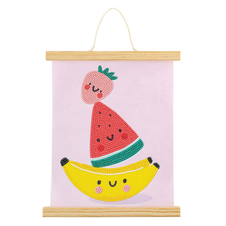 Creative craft group diamond painting wandhanger fluweel - fruit