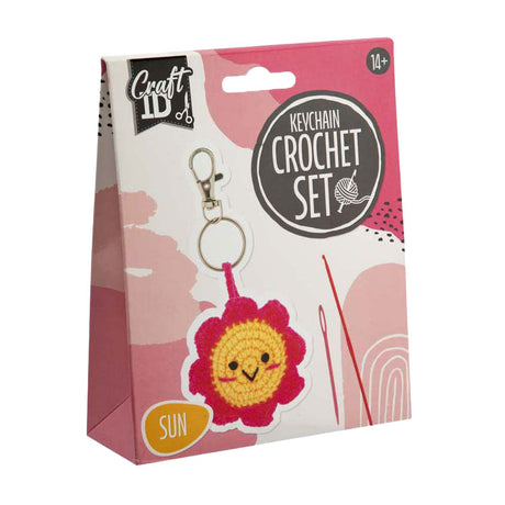 Creative craft group haakpakket sleutelhanger zon - incl. naald en draad
