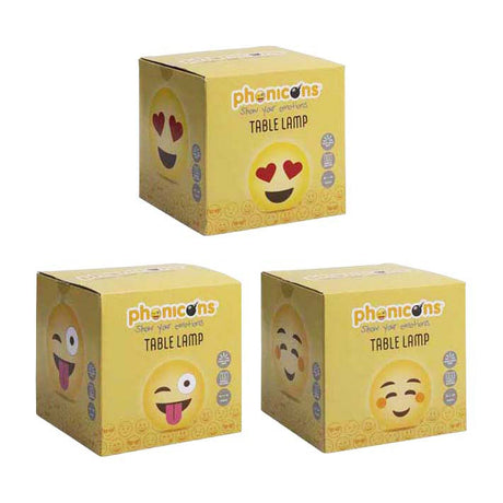 Creative craft group tafellamp funny faces - 14,5 cm