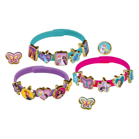 Totum unicorn academy speelgoed 3 schuif armbandjes maken met 18 bedels - speelgoed meisjes vanaf 3 jaar - cadeau tip