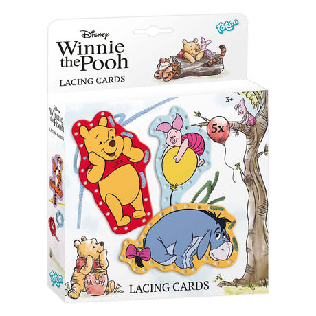 Kreativ håndværksgruppe totum winnie the pooh strygekort inkl. snørebånd - 5 stk.