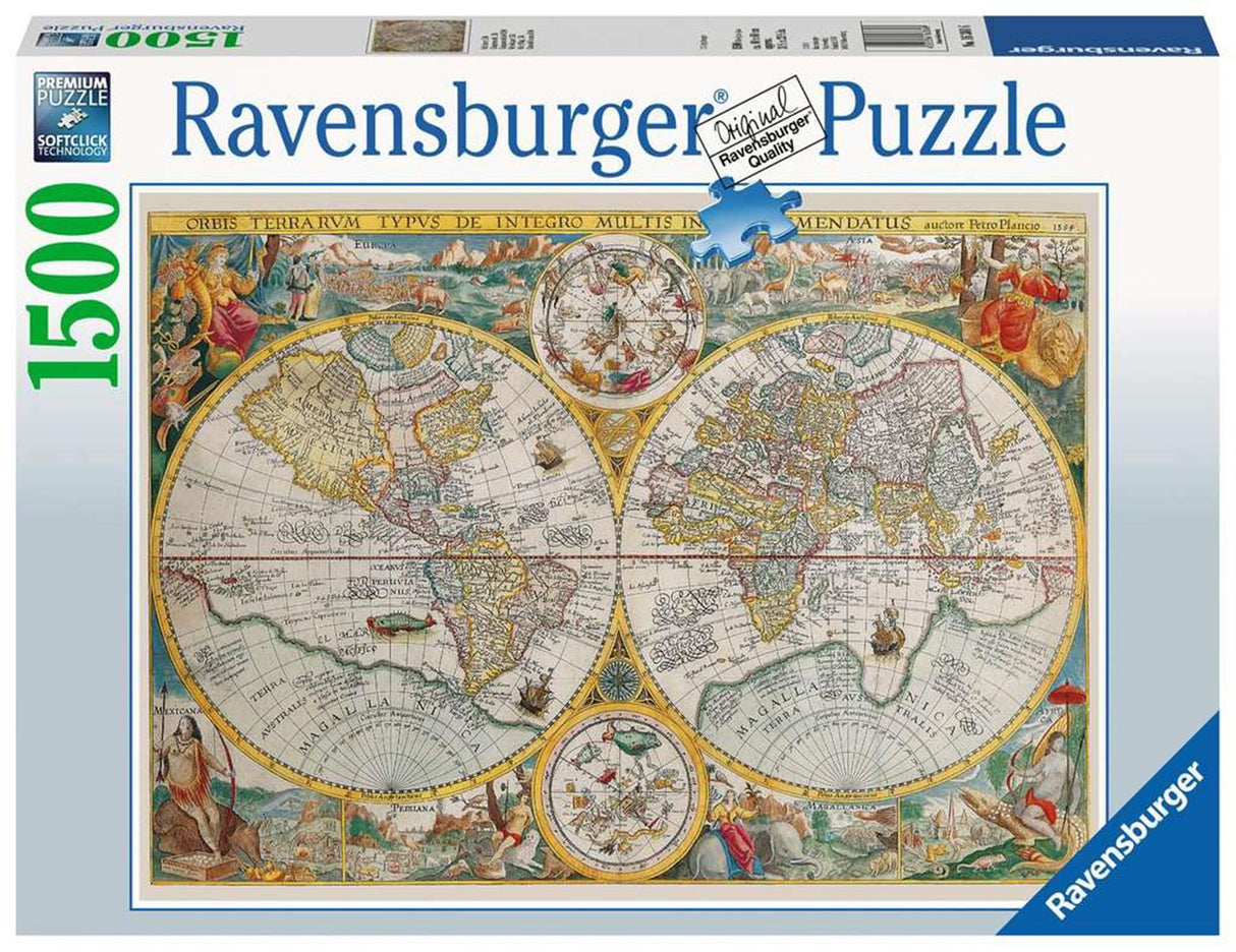 Ravensburger puslespil historisk kort 1500 stk