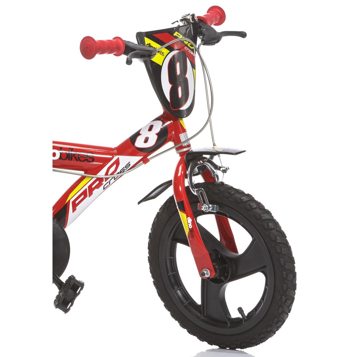 Dino cykler dino drenge cykel pro cross 16 tommer rød sort