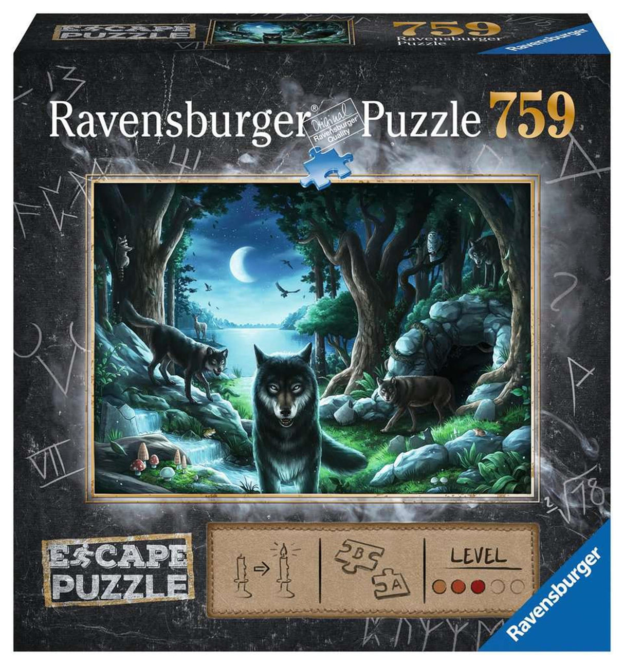 Ravensburger undslippe puslespil 7 ulvenes forbandelse - 759 brikker