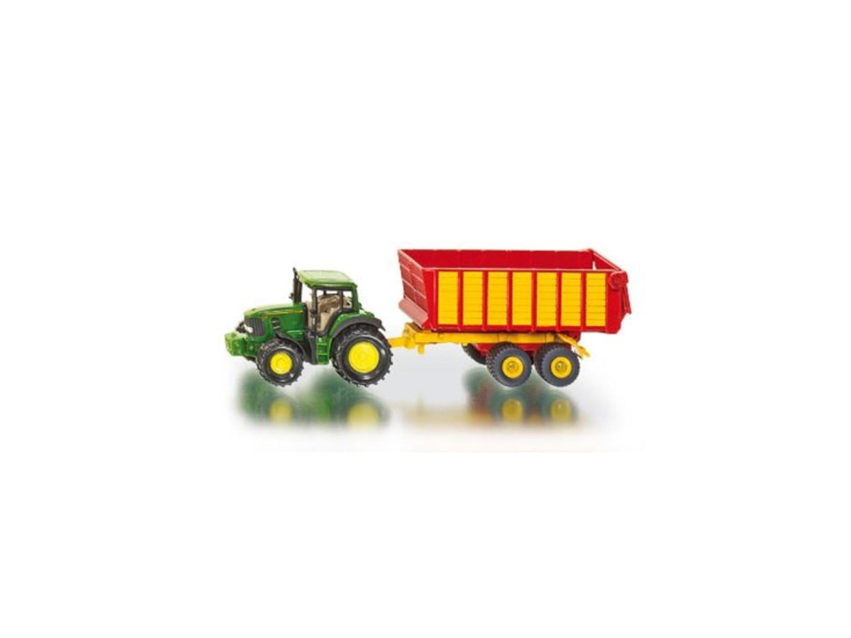 Siku 1650 John Deere med ensilagetrailer