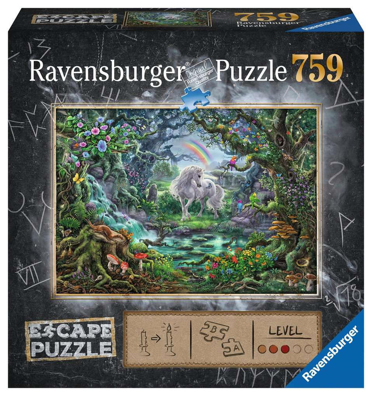 Ravensburger puslespil 9 enhjørning 759 brikker