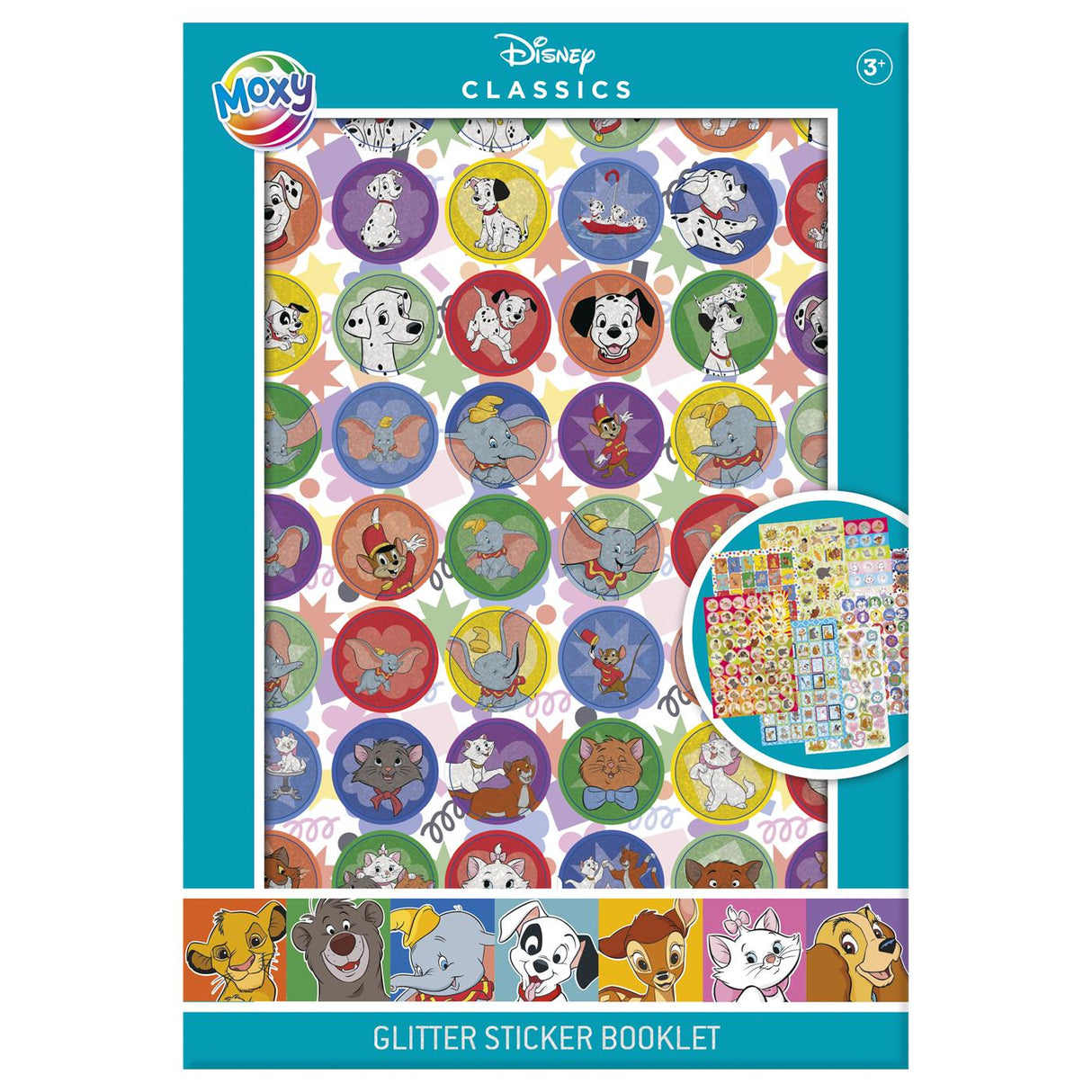 Moxy disney glitter klistermærkebog
