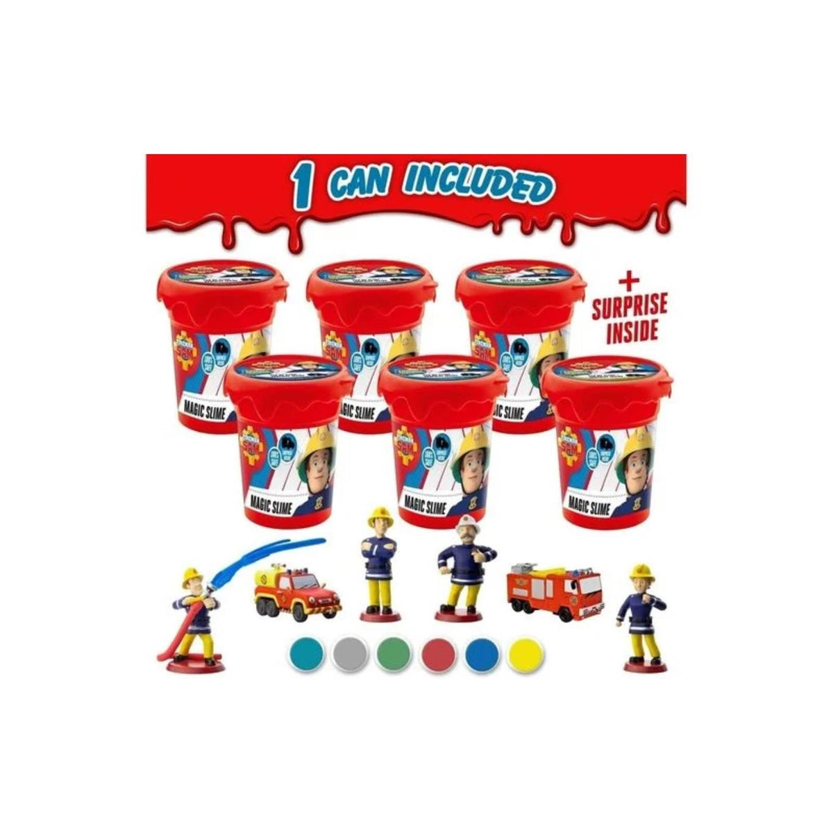 Magic slime overraskelse brandmand sam 12 stk
