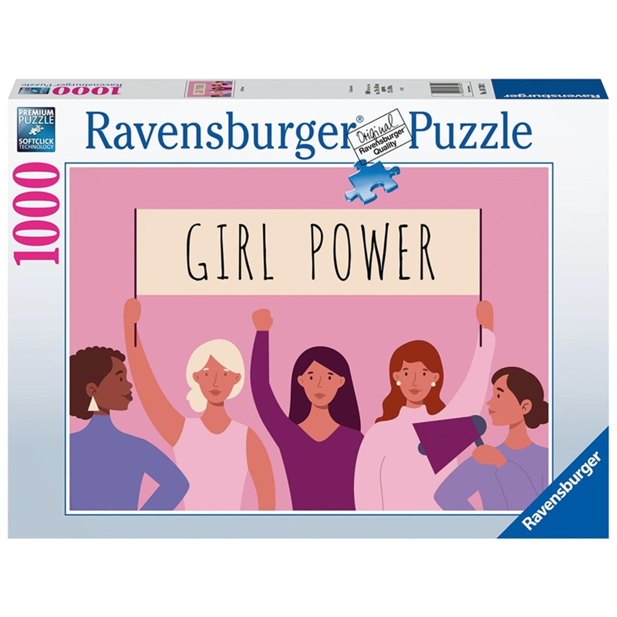 Ravensburger puslespil 1000 brikker girl power