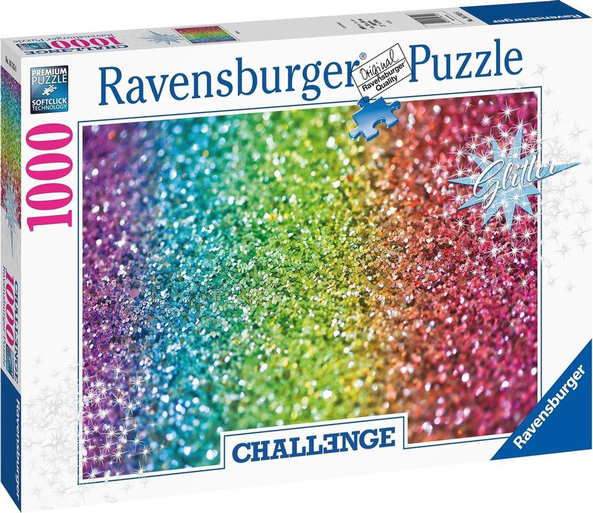 Ravensburger puslespil glitter - puslespil - 1000 brikker udfordring