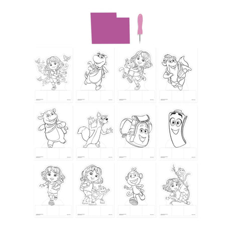 Moxy dora push-out pictures 12 sheets, 15x20 cm