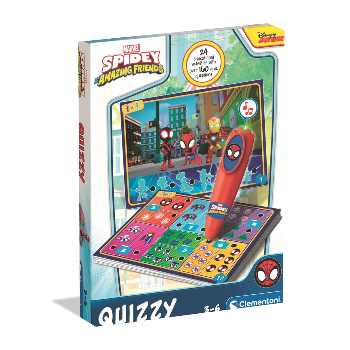 Clementoni quizzy spidey og hans fantastiske venner 3-6 år