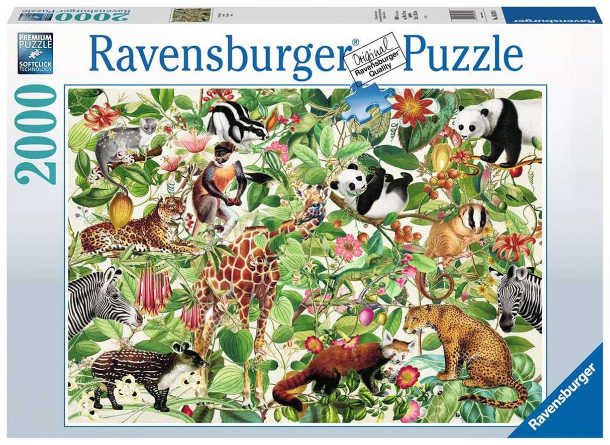 Ravensburger puslespil jungle 2000 stk