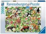 Ravensburger puslespil jungle 2000 stk