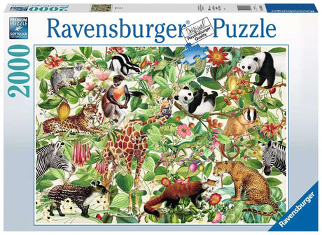 Ravensburger puslespil jungle 2000 stk