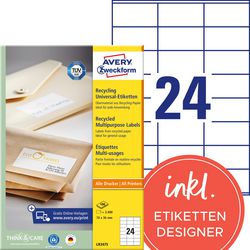 Avery etiketten ultragrip wit