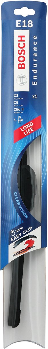 Bosch viskerblad eftermontering e18 450 mm gummi sort