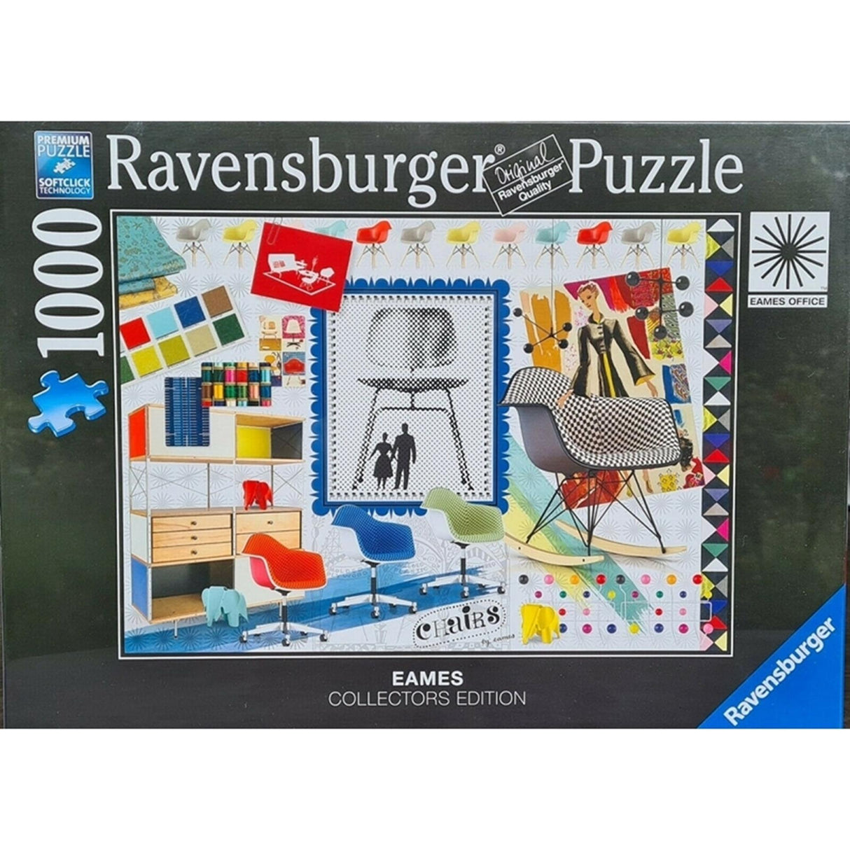 Ravensburger puslespil 1000 brikker Eames designspektrum