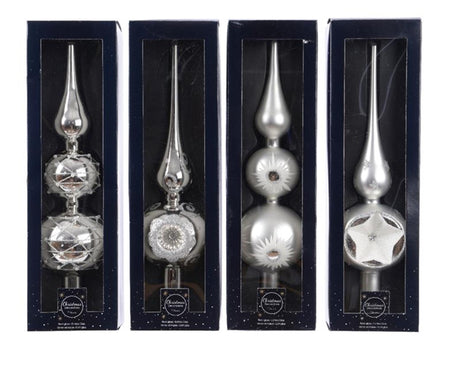Decoris peak glas sølv 31cm