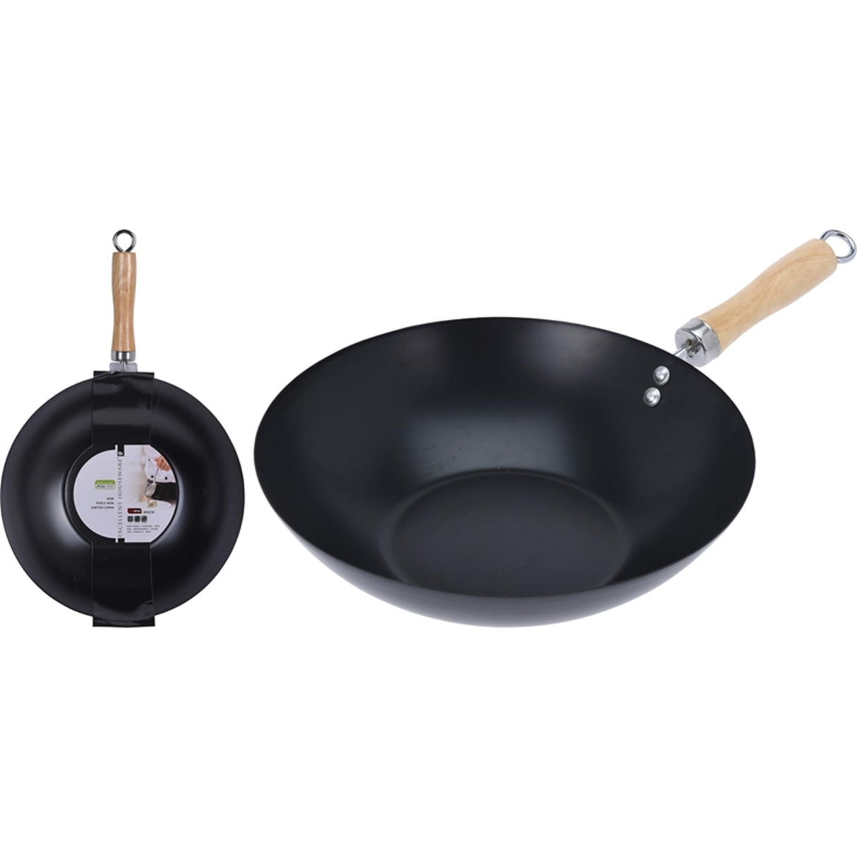 Excellent houseware wok ã˜30cm non stick zwart