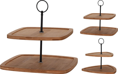 Home styling etagere bambus 2-lags