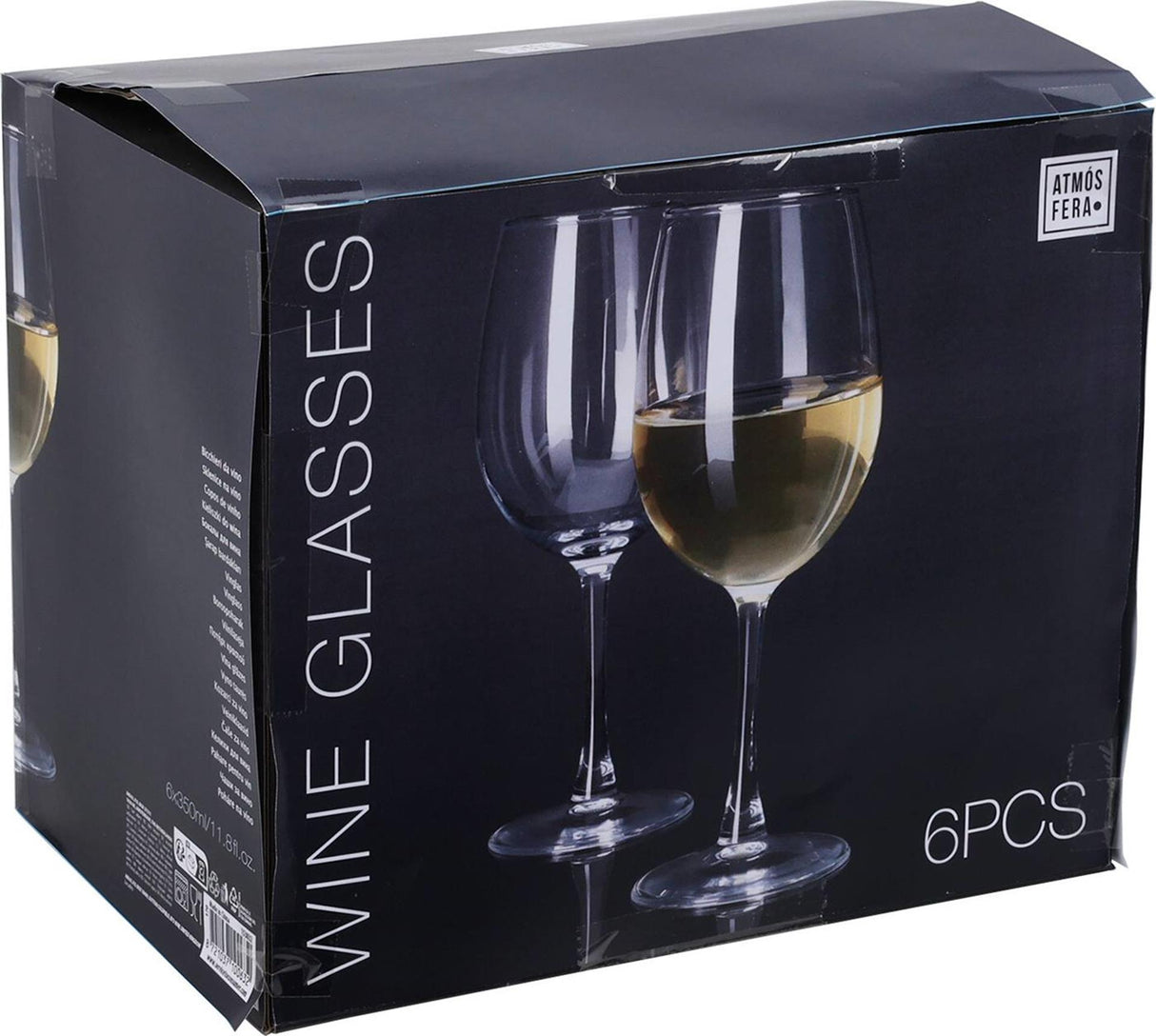 Atmos fera wijnglazenset witte wijn 6-delig 350ml ã˜6xh20,5cm