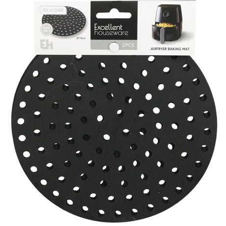 Excellent houseware airfryer mat siliconen ã˜19,4cm zwart