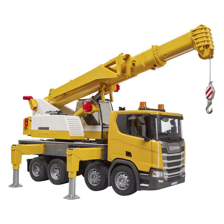 Bruder 3571 lastbil scania 560r liebherr kran med lastbil