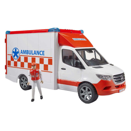 Bruder Mercedes sprinter ambulance med paramediciner - lys lyd - 2676