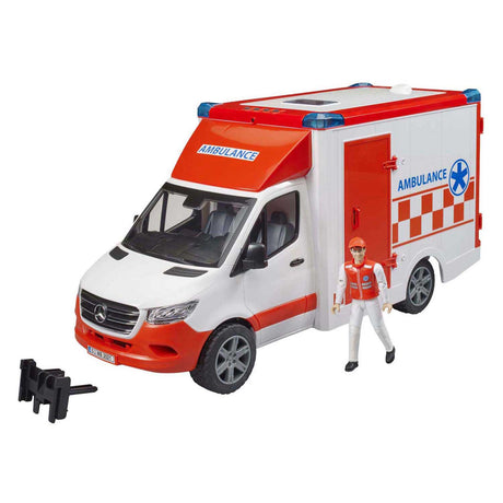 Bruder Mercedes sprinter ambulance med paramediciner - lys lyd - 2676