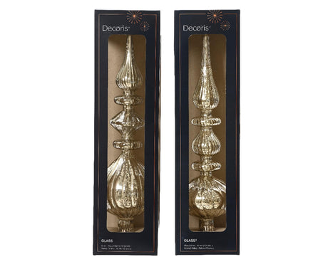 Decoris peak antik glas sølv h35cm