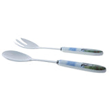 Wiebe van der Zee 2 stk salatbestik 25,5 cm porcelæn rustfrit stål