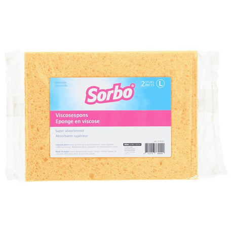 Sorbo viskosesvamp l pakke med 2 stk