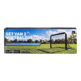 Engelhart fodboldmål sort, 2 stk