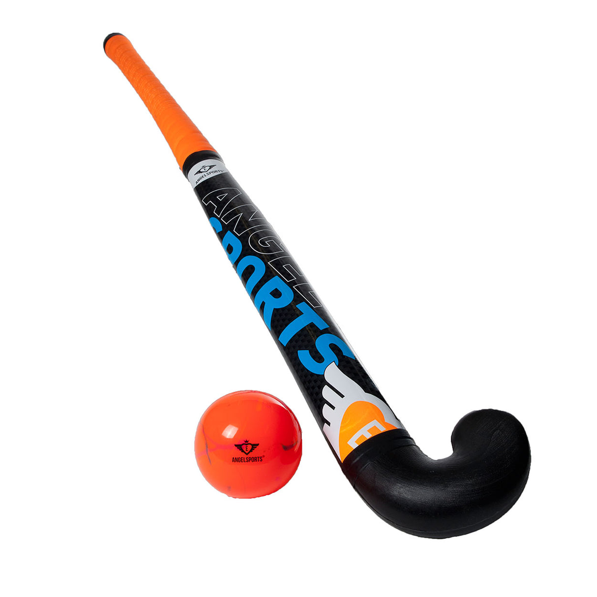 Angel sports hockey sæt orange og grøn 30''