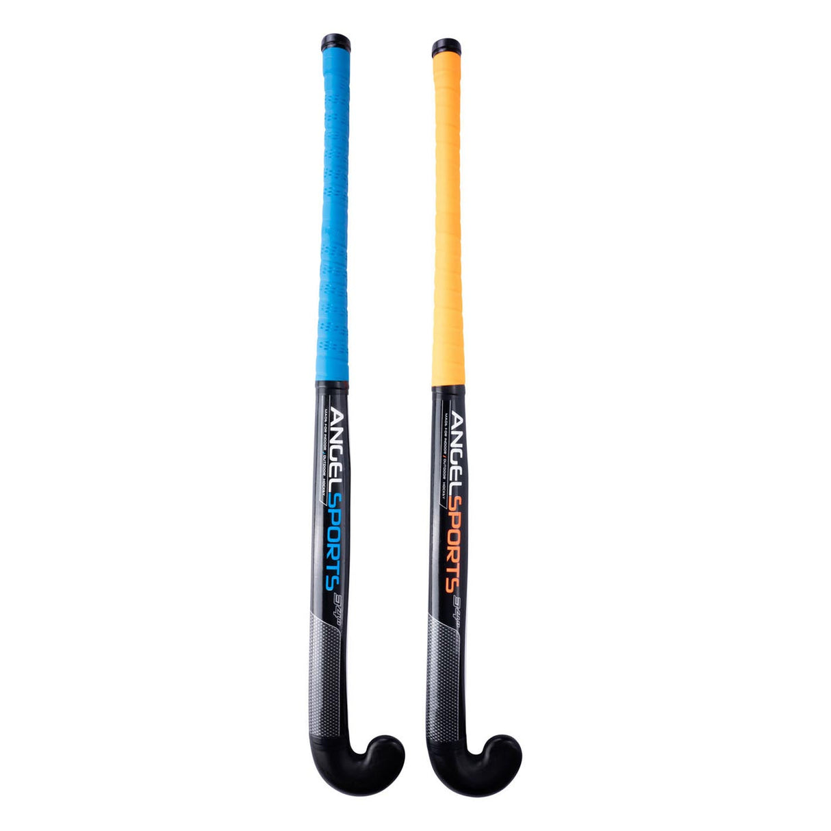 Angel sportshockey sæt orange og blå 34''