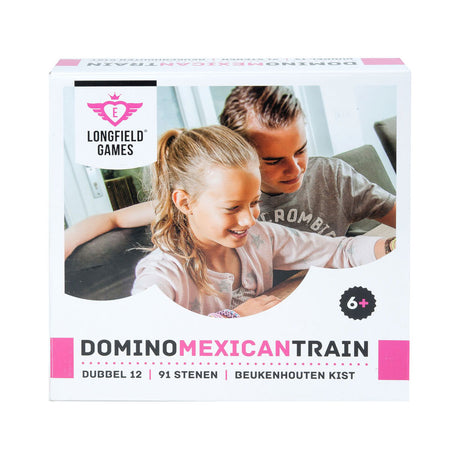 Engelhart domino mexicansk tog i trækasse